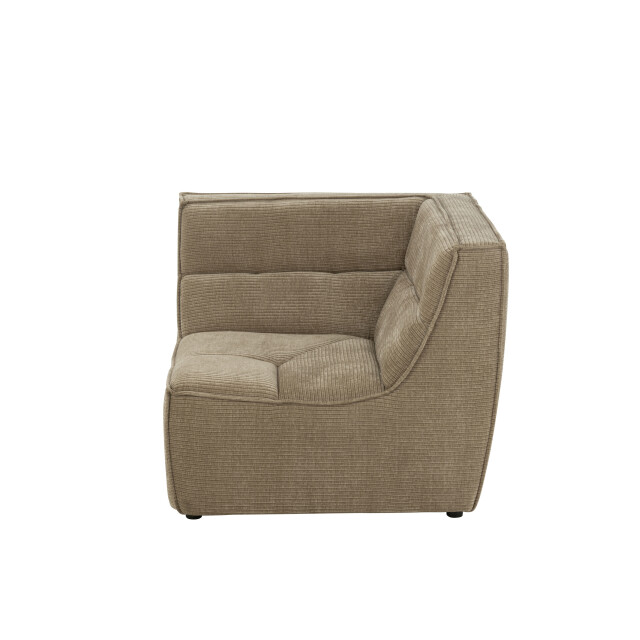 J-Line hoekfauteuil grid populierenhout/schuim donker taupe 98x98x83cm 3002389 large