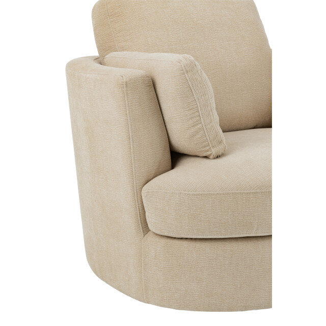 J-Line loungestoel swiv populierenhout/schuime 109x100x89cm 3002374 large