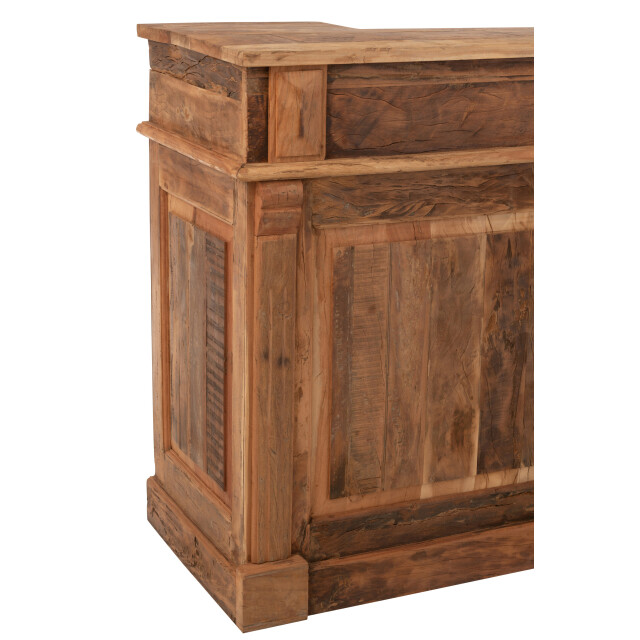J-Line bar 2 lades gerecycleerd hout 180x55x106cm 3002298 large