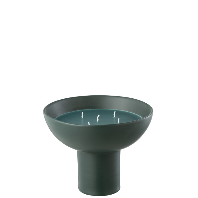 J-Line geurkaars keramiek kop donker 12u 20x20x15.5cm 3015428 large