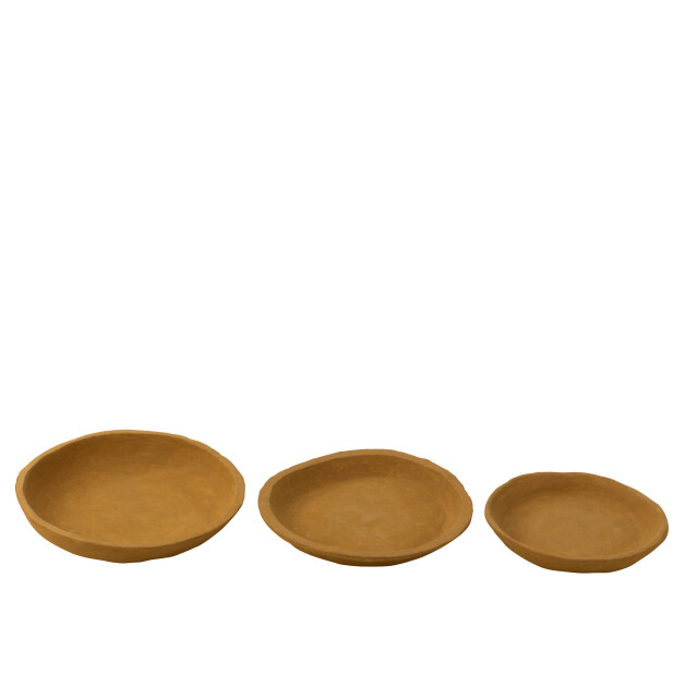 J-Line set van drie schalen papier mache 30x30x30cm 3009211 large