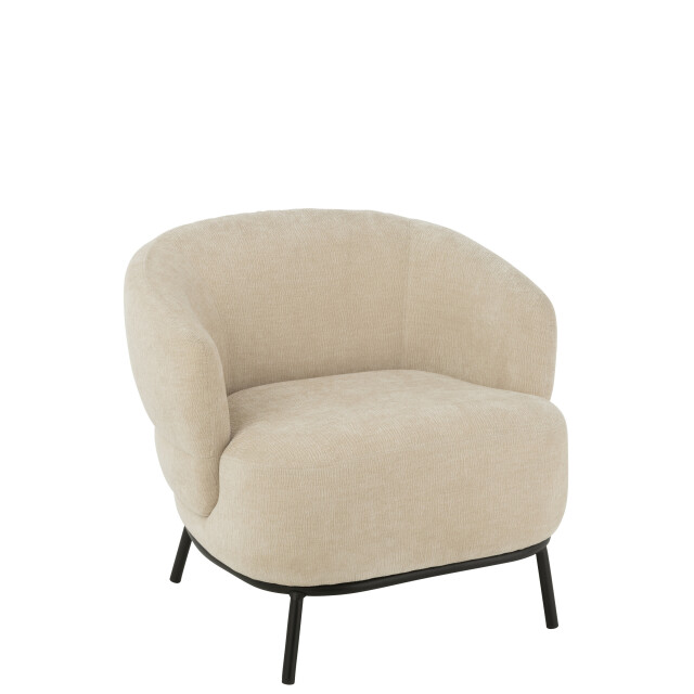 J-Line loungestoel mars populierenhout/schuim 84x82x76cm 3002372 large