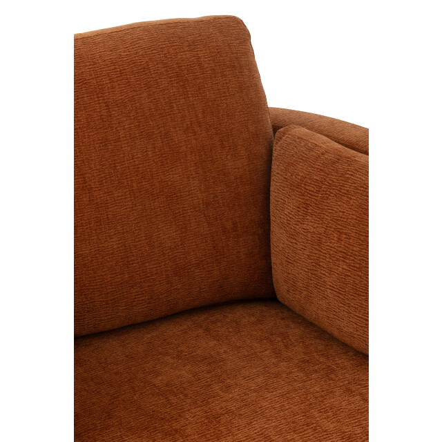 J-Line loungestoel swiv populierenhout/schuim roest 109x100x89cm 3002390 large