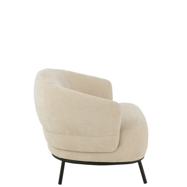 J-Line loungestoel mars populierenhout/schuim 84x82x76cm 3002372 large
