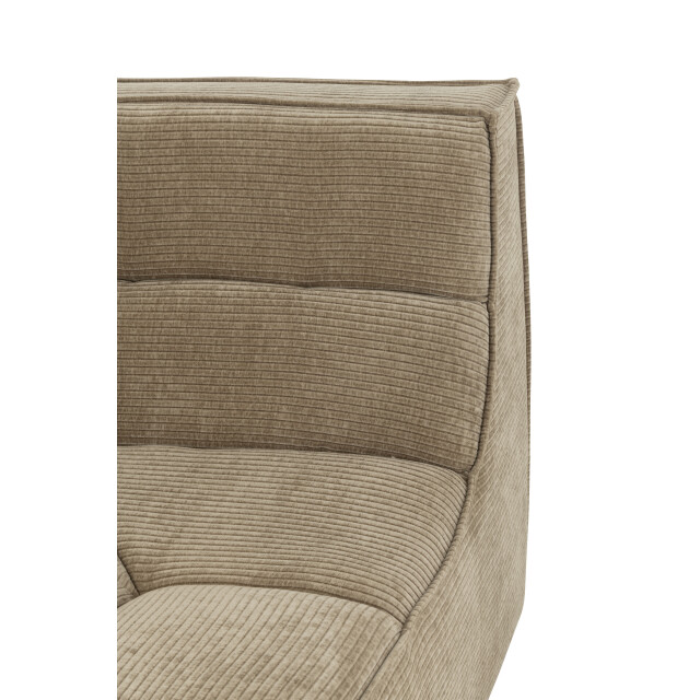 J-Line hoekfauteuil grid populierenhout/schuim donker taupe 98x98x83cm 3002389 large