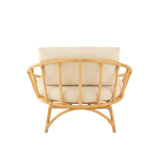 J-Line stoel+kussen rotan/textiel /wit 98x98x70cm 3002210 large