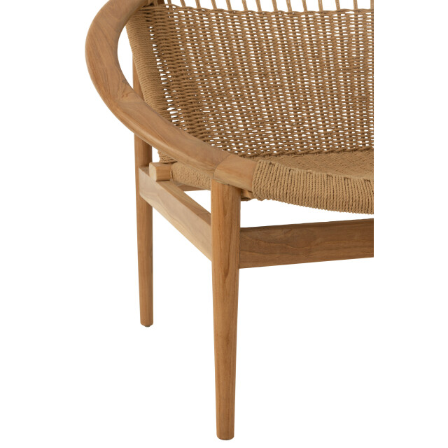 J-Line stoel rond teak hout 90x90x70cm 3001953 large