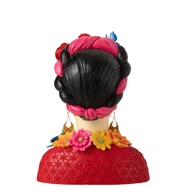 J-Line buste frida kahlo polyresine large 31x20.5x40cm 3009201 large