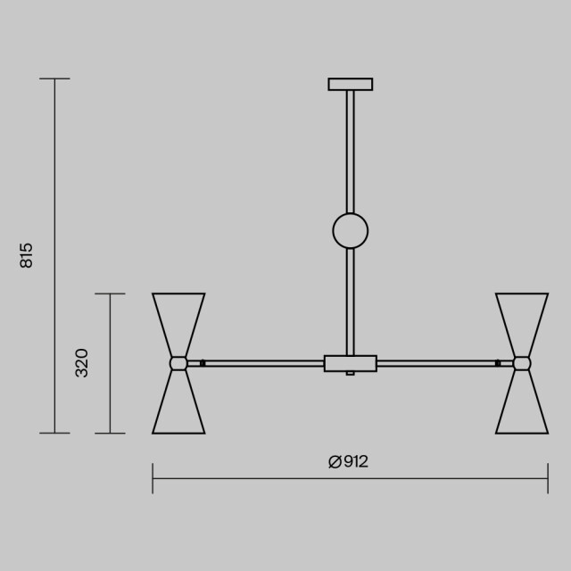 Maytoni hanglamp vesper met goud Ø91 2994565 large