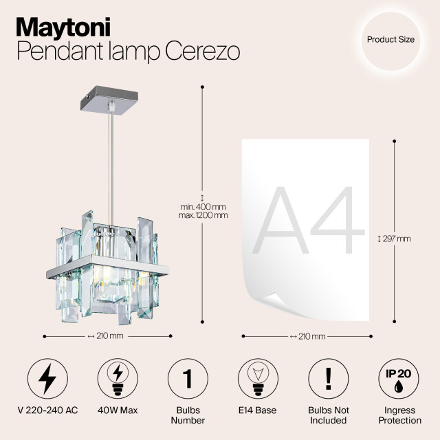 Maytoni hanglamp cerezo chroom 2994558 large