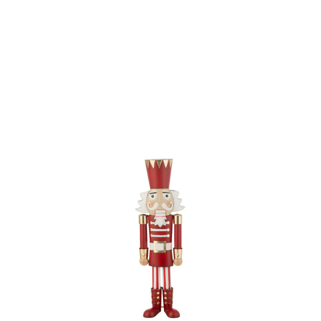 J-Line notenkraker ijzer rood/goud medium 28.5x19.5x89cm 3009904 large