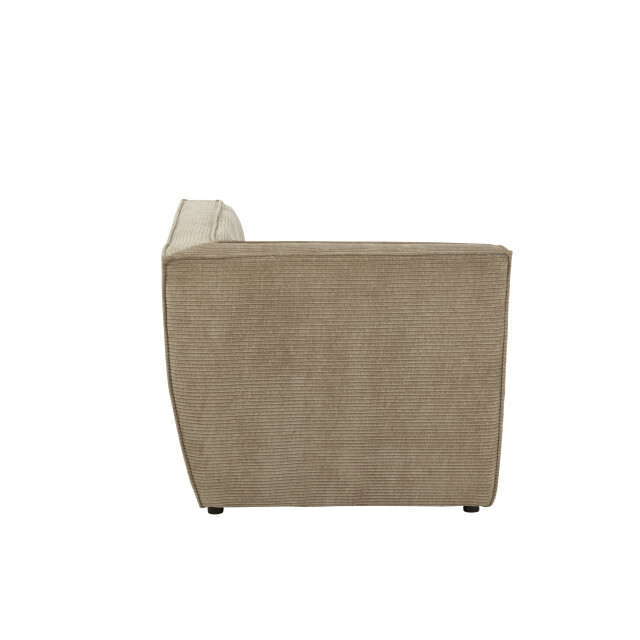 J-Line hoekfauteuil grid populierenhout/schuim donker taupe 98x98x83cm 3002389 large