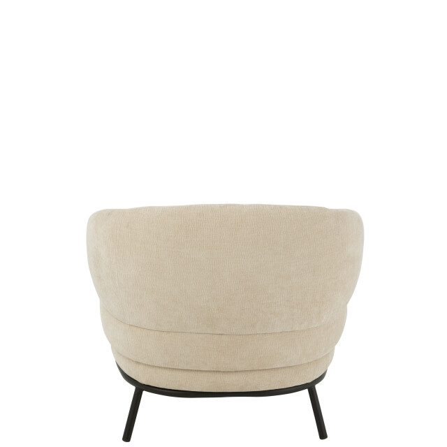 J-Line loungestoel mars populierenhout/schuim 84x82x76cm 3002372 large