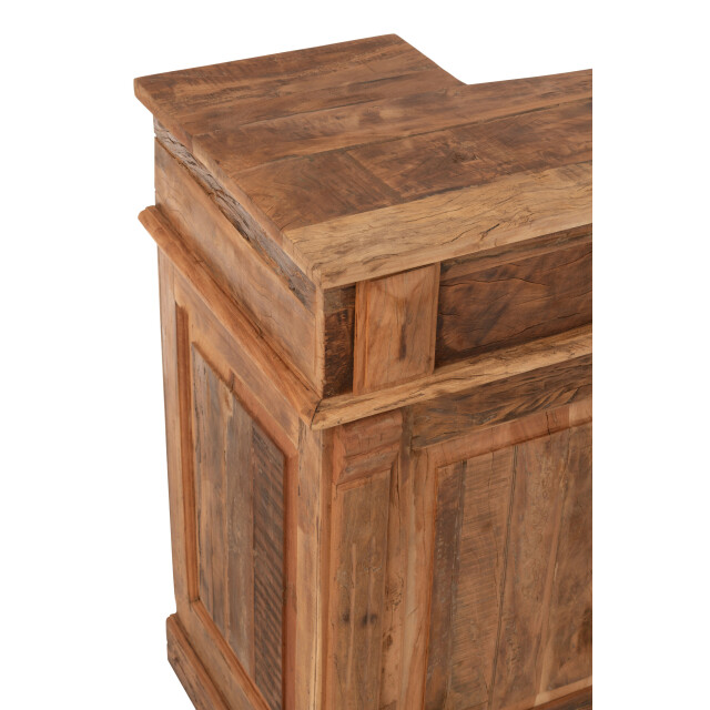 J-Line bar 2 lades gerecycleerd hout 180x55x106cm 3002298 large