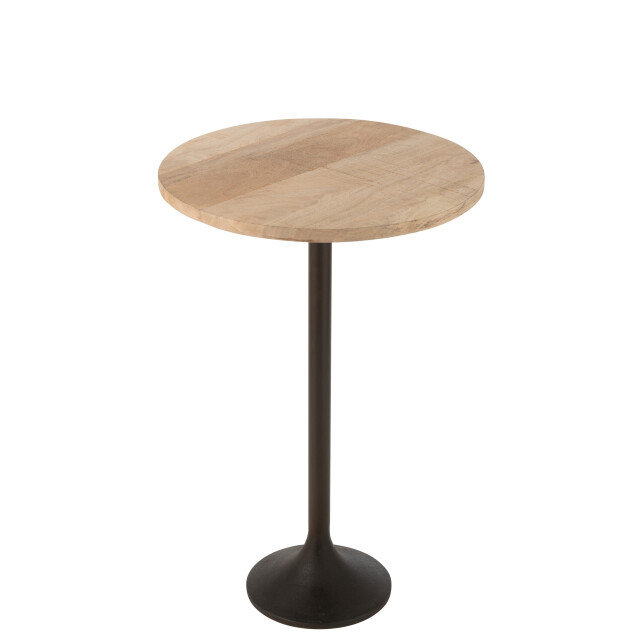J-Line bartafel metaal/mango hout /zwart 65x65x100cm 3015448 large