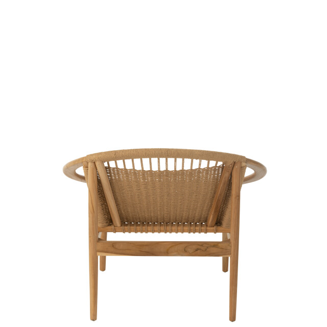 J-Line stoel rond teak hout 90x90x70cm 3001953 large