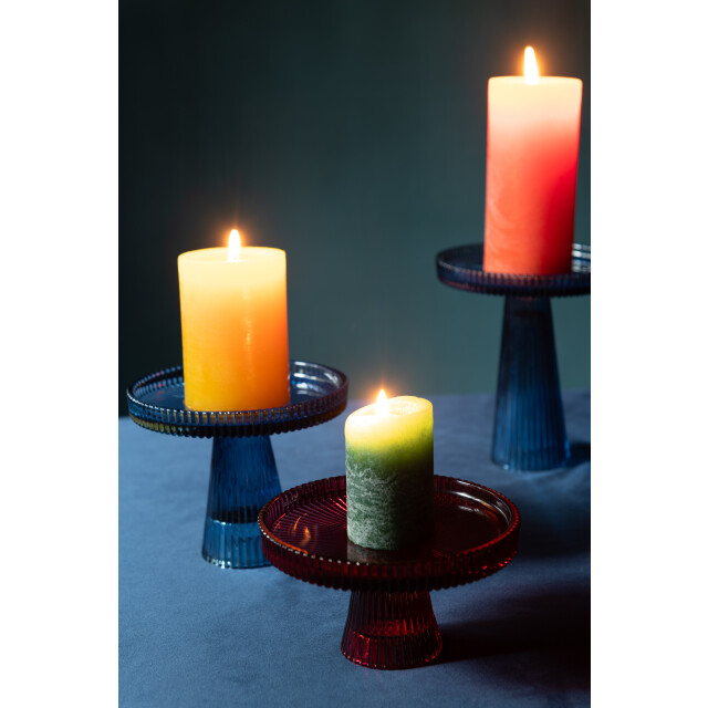 J-Line set van 3 taarthouder nelly glas 14.8x14.8x8cm 3015464 large