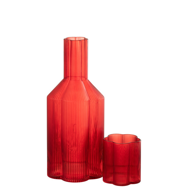J-Line karaf fiore glas 11x11x27cm 3009924 large