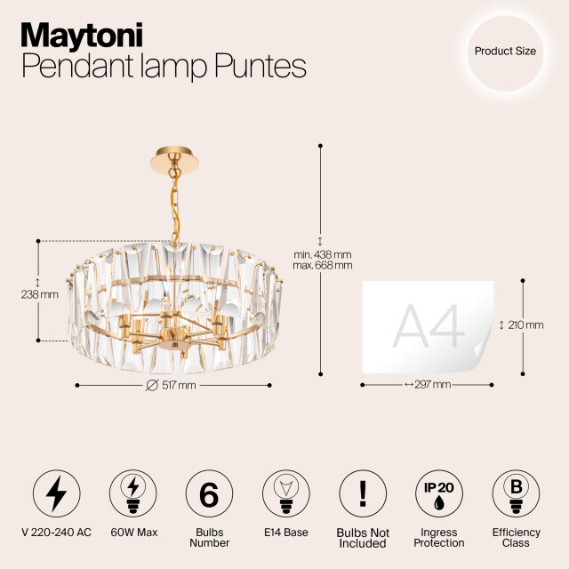 Maytoni hanglamp puntes - Ø51,7 2994547 large