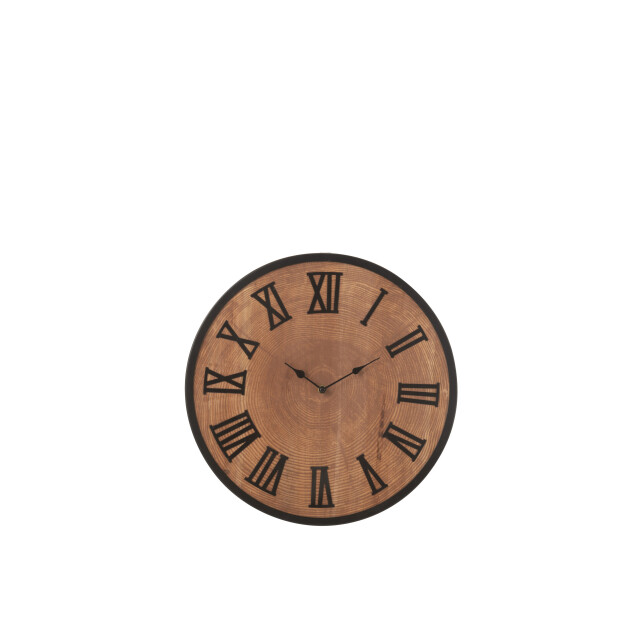 J-Line wandklok nue mdf/ijzer small 40x40x3cm 3009706 large