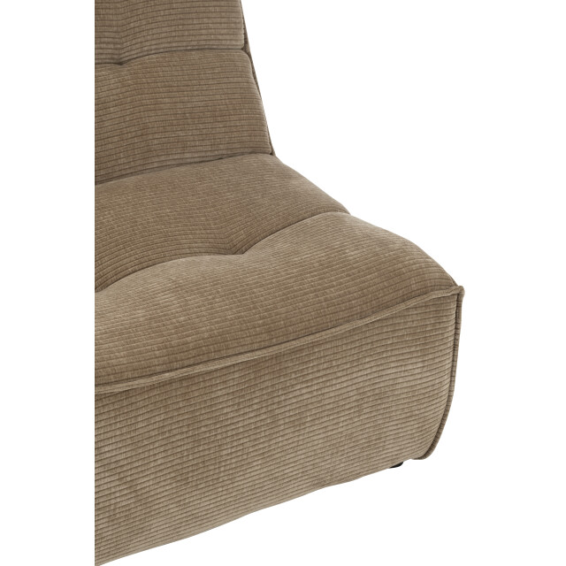 J-Line fauteuil grid populierenhout/schuim donker taupe 83x97x83cm 3002387 large