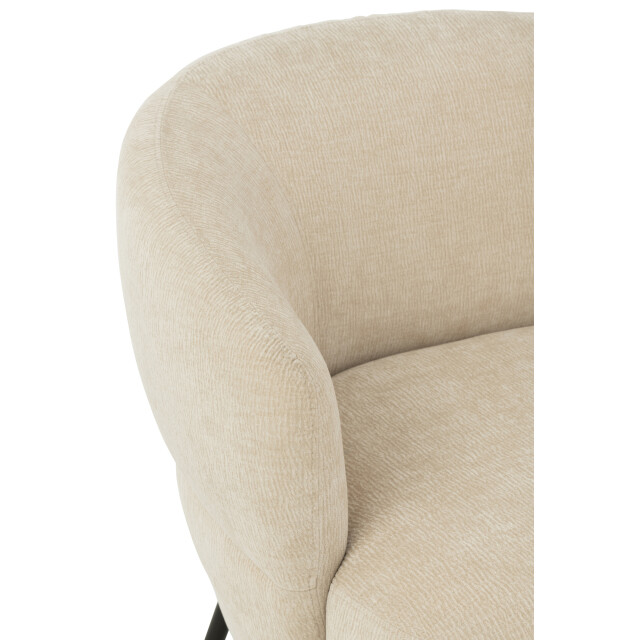 J-Line loungestoel mars populierenhout/schuim 84x82x76cm 3002372 large