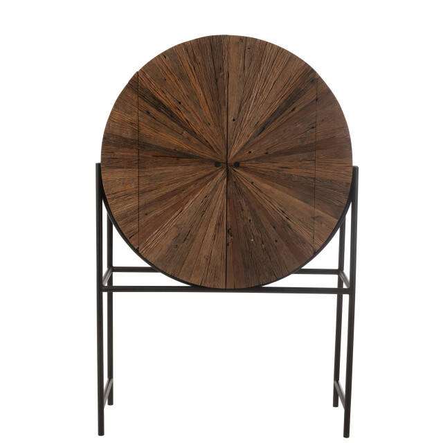 J-Line bar shanil gerecycleerd hout/mdf /zwart 105x38x160cm 3002329 large