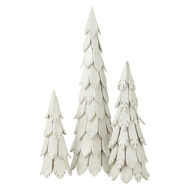 J-Line kerstboom stukken hout large 37x37x120cm 3009541 large