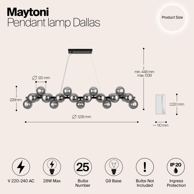 Maytoni hanglamp dallas - 2994651 large