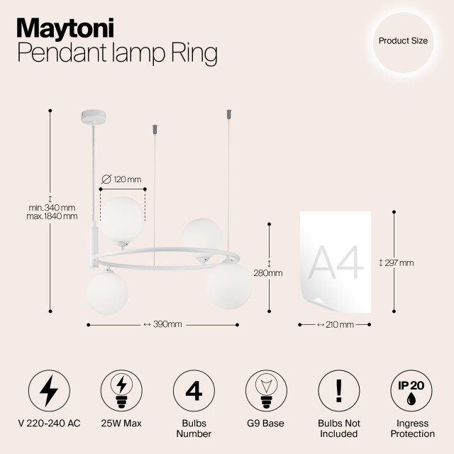 Maytoni hanglamp ring - 2994621 large