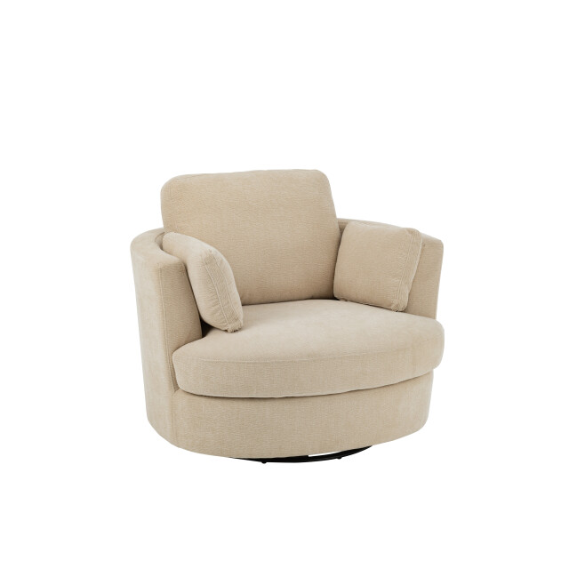 J-Line loungestoel swiv populierenhout/schuime 109x100x89cm 3002374 large