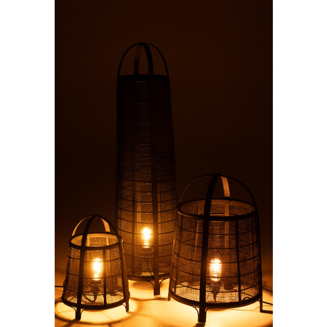 J-Line lamp don katoen bamboe 26x26x100cm 3002407 large