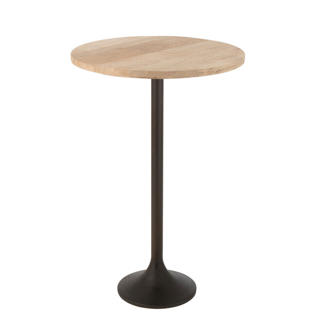J-Line bartafel metaal/mango hout /zwart 65x65x100cm 3015448 large