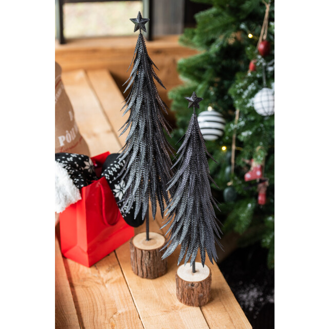 J-Line kerstboom metaal glitter small 15x15x56.5cm 3010773 large