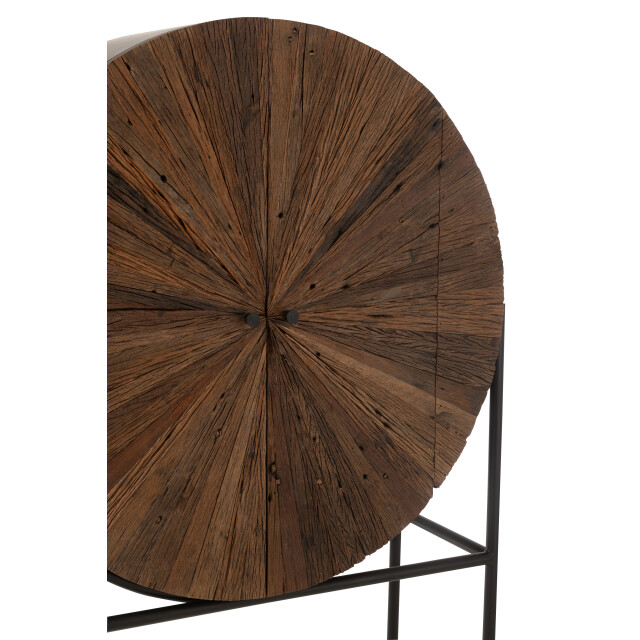 J-Line bar shanil gerecycleerd hout/mdf /zwart 105x38x160cm 3002329 large