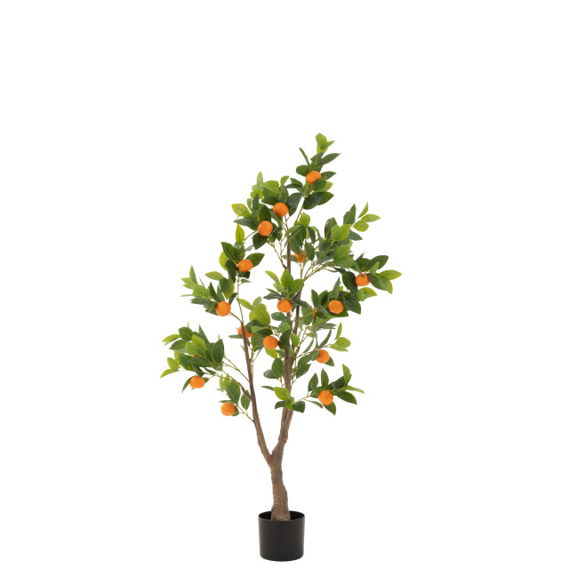 J-Line sinaasappelboom in pot kunststof oranje/ large 60x48x130cm 3002236 large