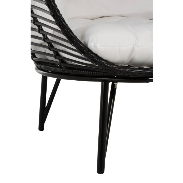 J-Line loungestoel ovaal staal 115x110x148cm 3003530 large