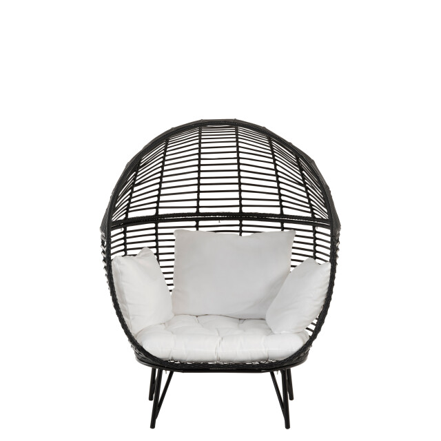 J-Line loungestoel ovaal staal 115x110x148cm 3003530 large