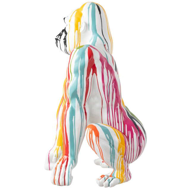 J-Line gorilla paint polyresine mix 50x47x80cm 3009190 large
