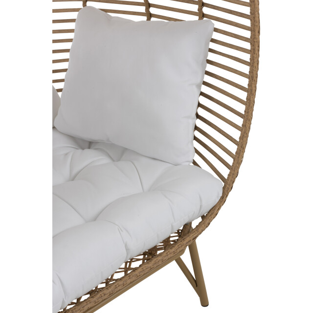 J-Line loungestoel ovaal staal 115x110x148cm 3003528 large