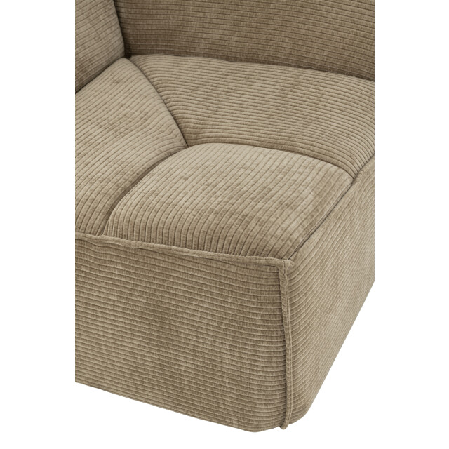 J-Line hoekfauteuil grid populierenhout/schuim donker taupe 98x98x83cm 3002389 large