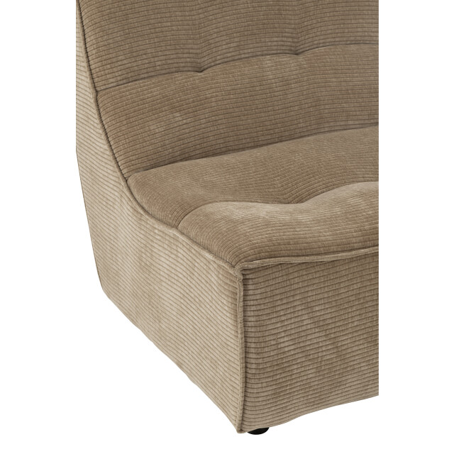 J-Line fauteuil grid populierenhout/schuim donker taupe 83x97x83cm 3002387 large