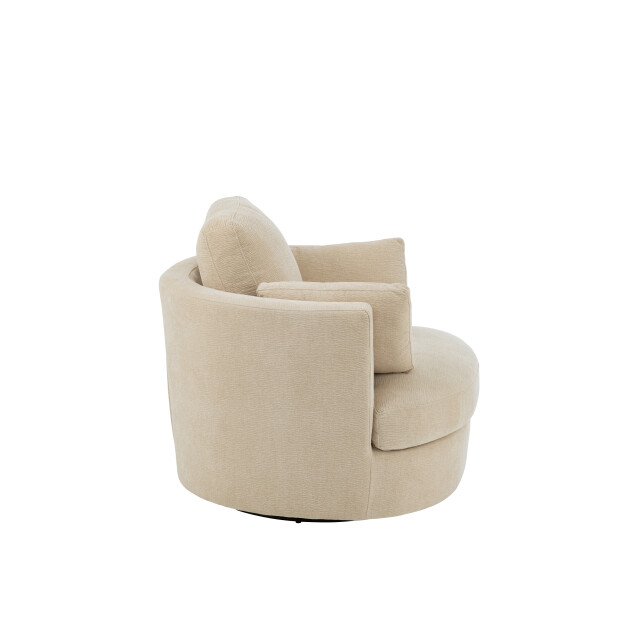 J-Line loungestoel swiv populierenhout/schuime 109x100x89cm 3002374 large