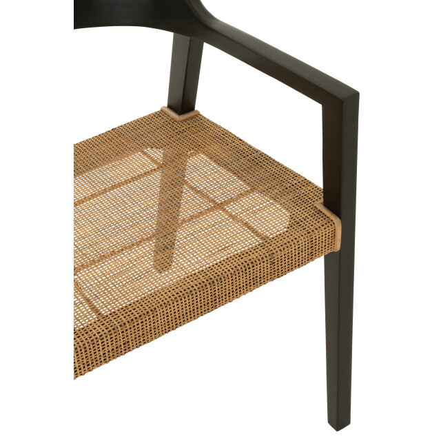 J-Line stoel emma teakhout /bruin 55x55x71cm 3002192 large