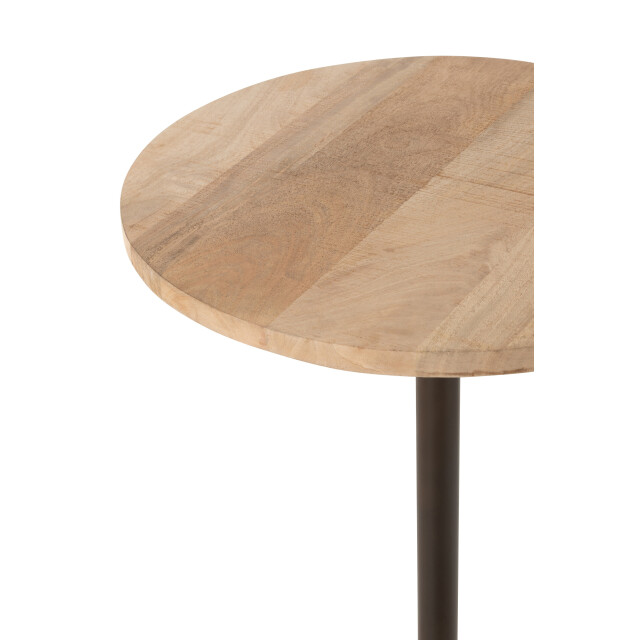 J-Line bartafel metaal/mango hout /zwart 65x65x100cm 3015448 large