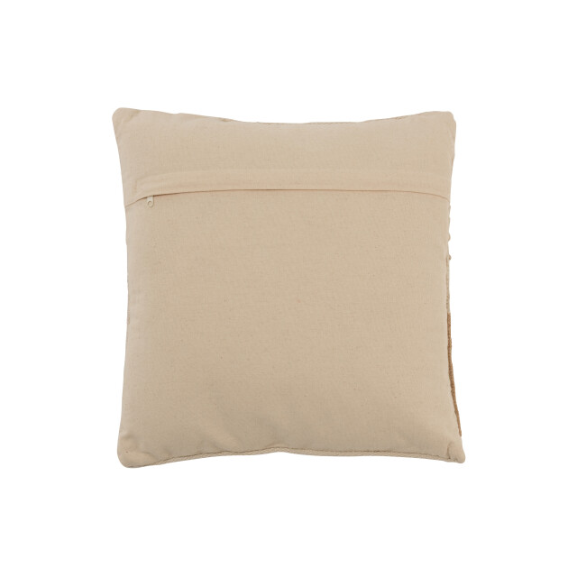 J-Line kussen franjes vierkant katoen 44x44x10cm 3003671 large