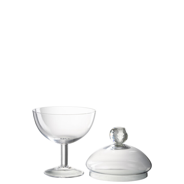 J-Line voorraadpot diamant kristal glas large 14x14x25cm 3010000 large