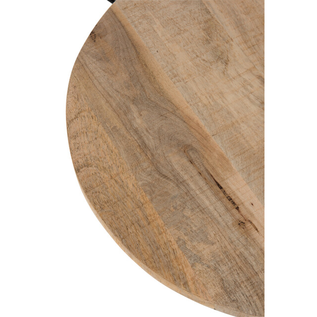 J-Line tafel bar rond hout/metaal /zwart 65x65x60.5cm 3003230 large