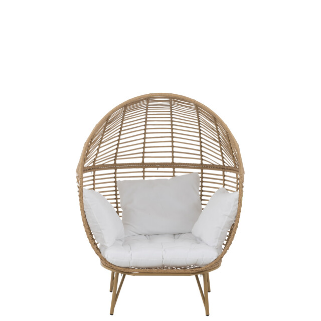 J-Line loungestoel ovaal staal 115x110x148cm 3003528 large