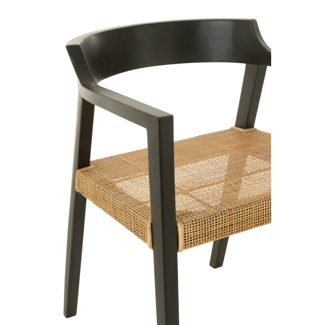J-Line stoel emma teakhout /bruin 55x55x71cm 3002192 large